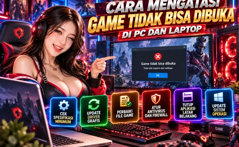 Cara Mengatasi Game Tidak Bisa Dibuka di PC dan Laptop